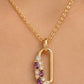 Amethyst Blossom Pendant Chain