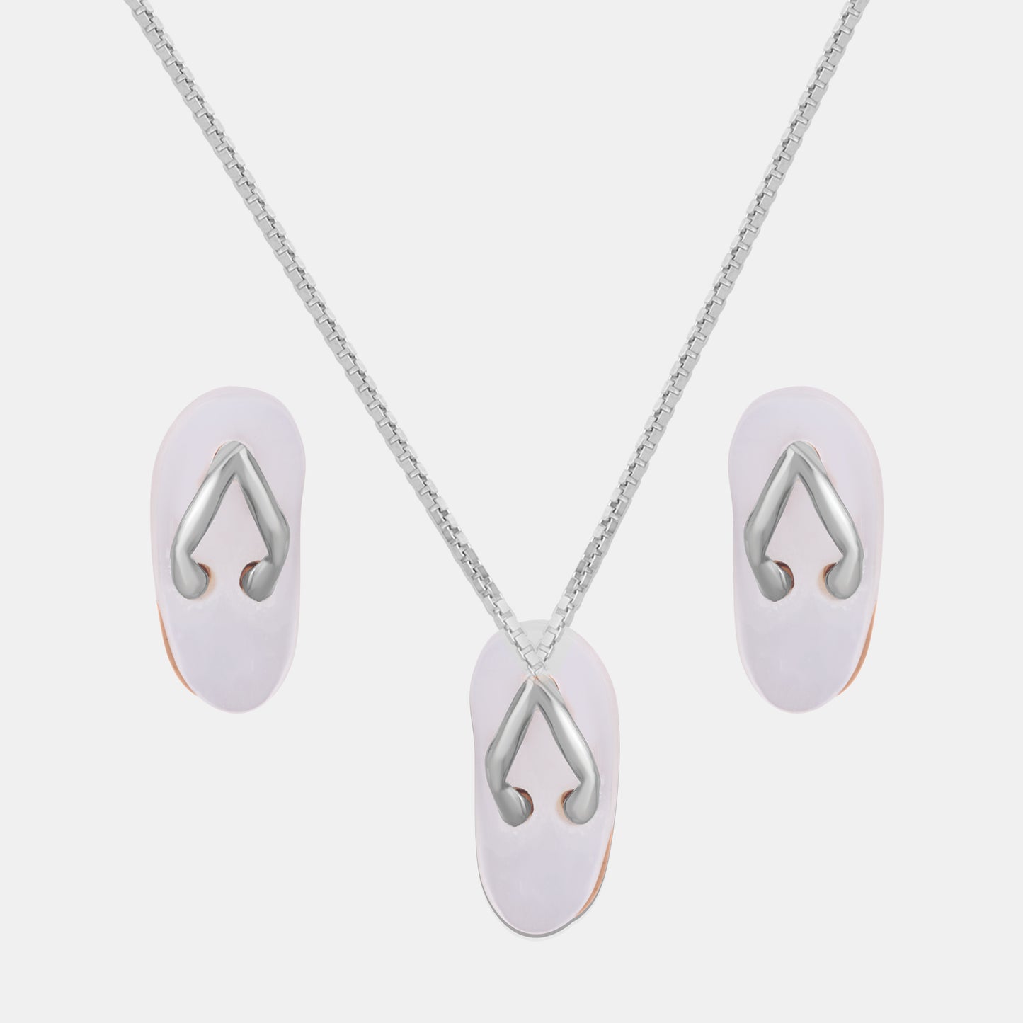Flip-flop Fantasy Pendant Chain Set
