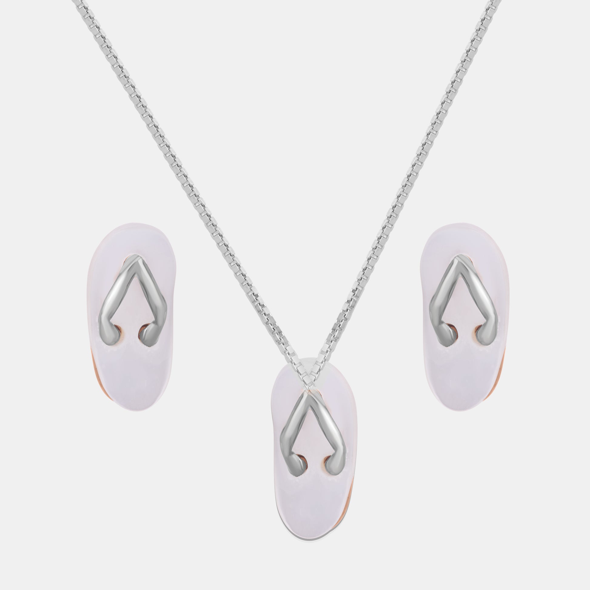 Flip-flop Fantasy Pendant Chain Set