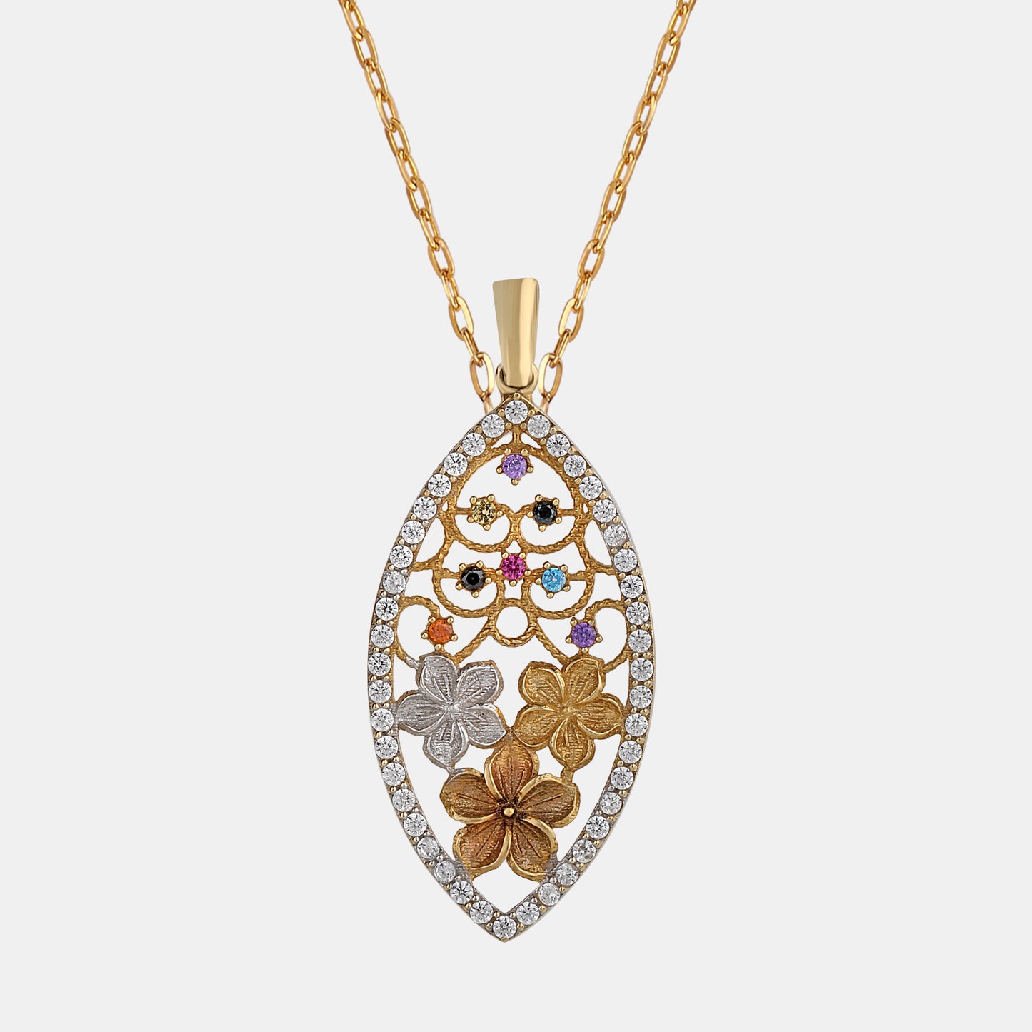 Floral Radiance Pendant Set