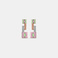 Geometric Enamel Drop Earrings