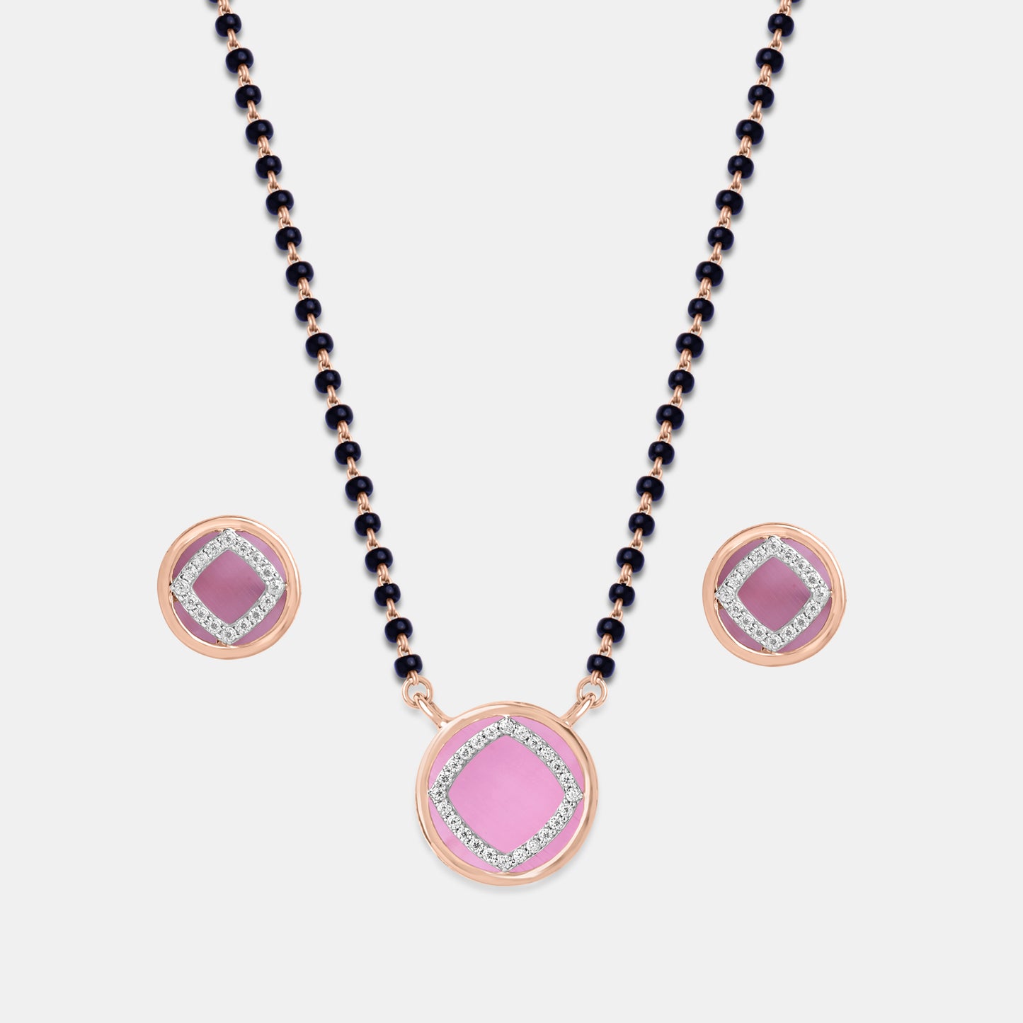 Geometric Pastel Mangalsutra Set