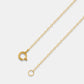 Gold Chain Bracelet With Green Clover Charm