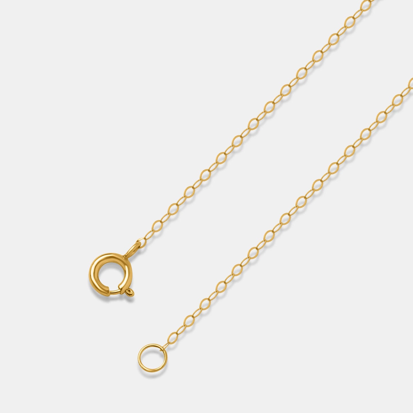 Gold Chain Bracelet With Green Clover Charm