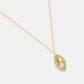 Gold Eye Shaped Chain Pendant