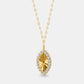 Gold Eye Shaped Chain Pendant