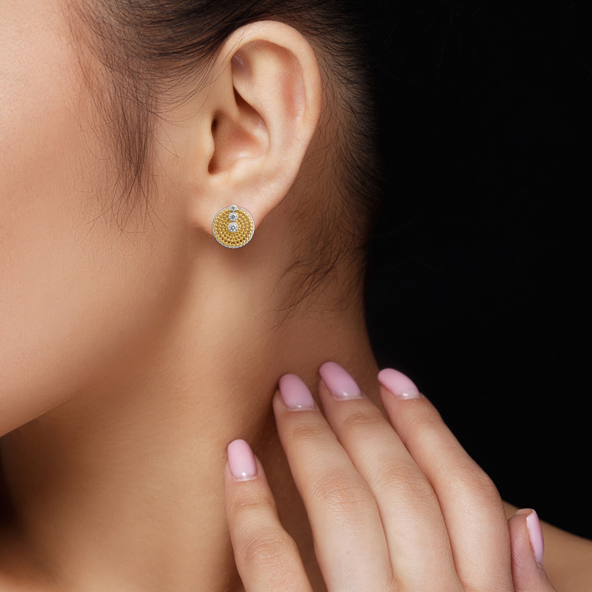 Golden Nebula Studs