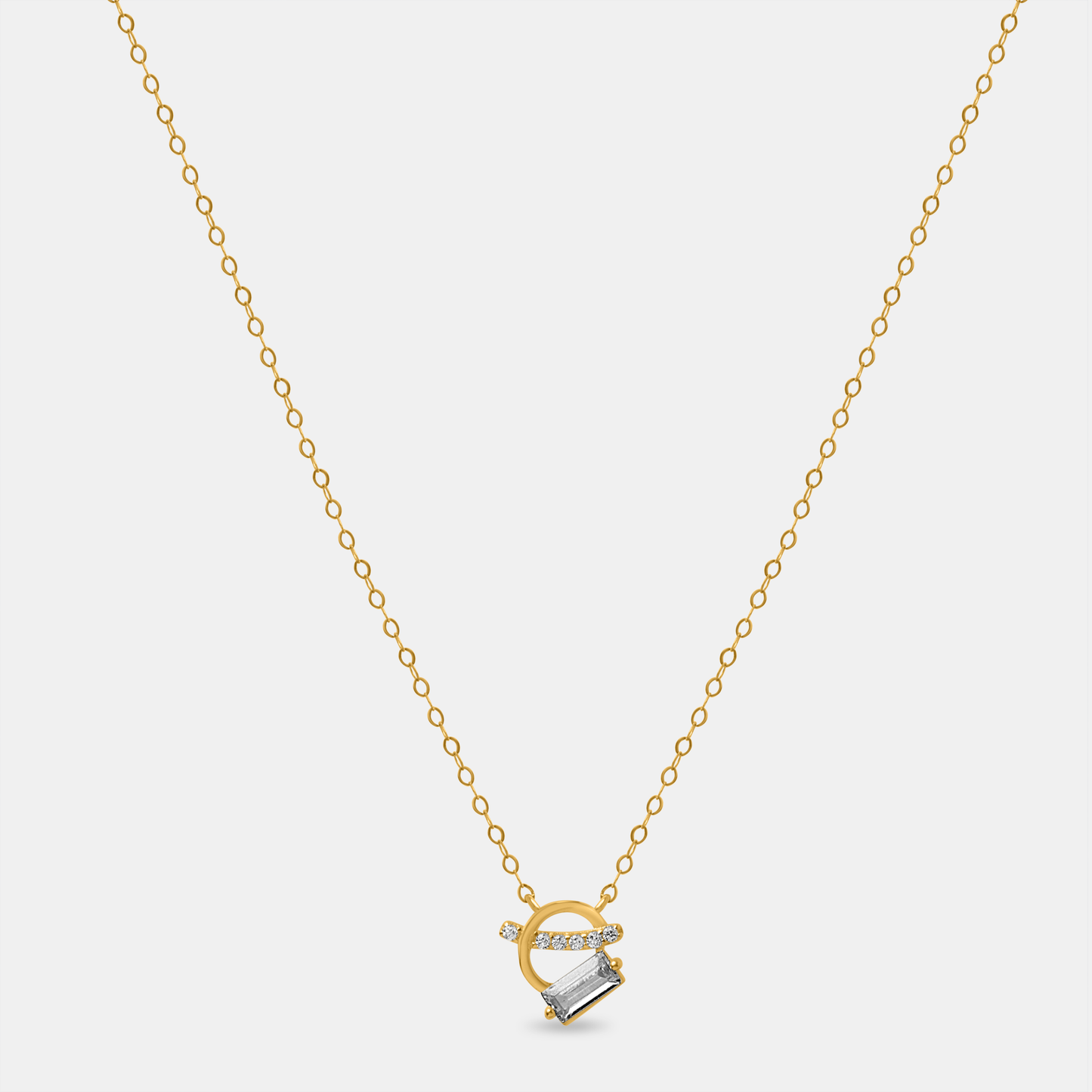 Golden Orbit Pendant Chain