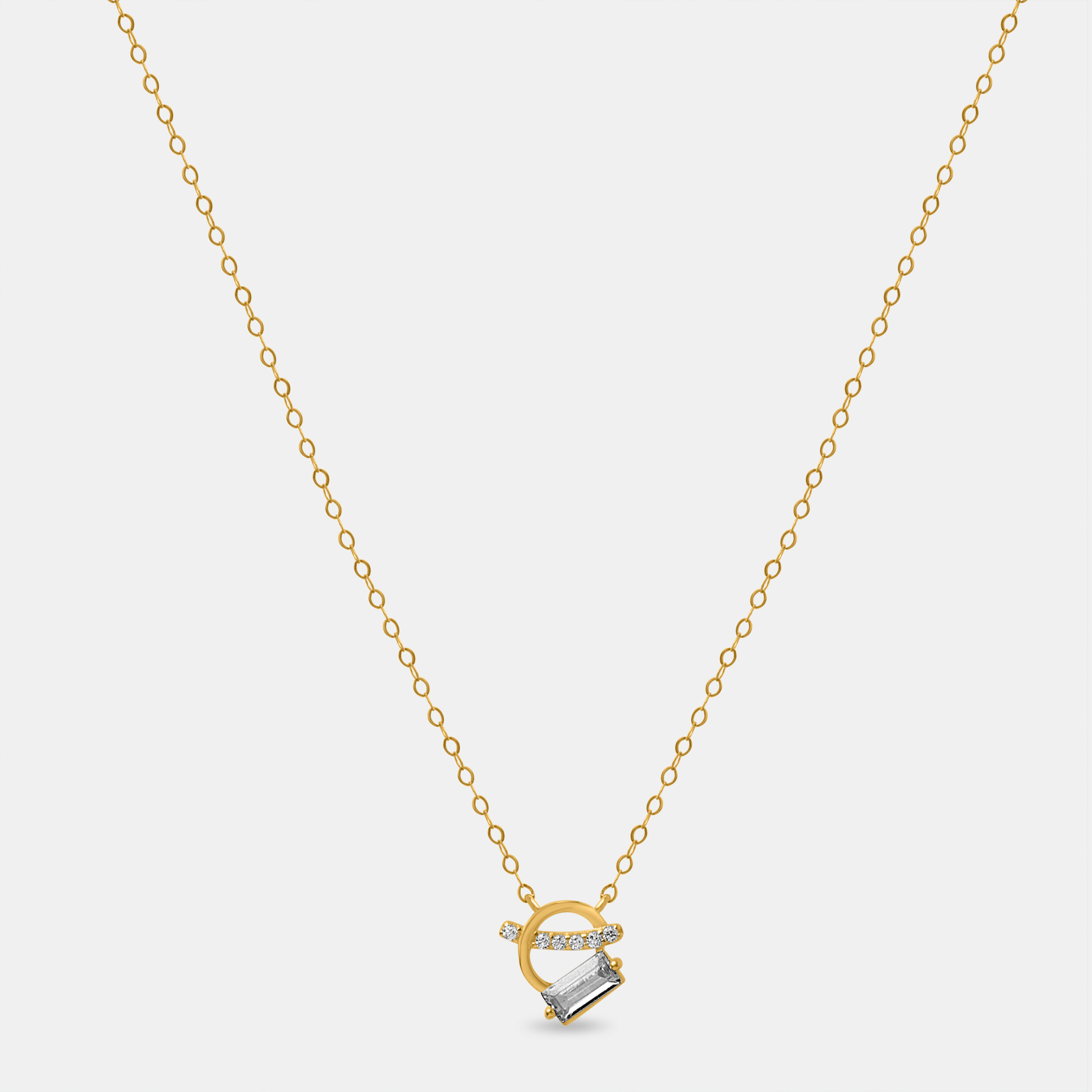 Golden Orbit Pendant Chain