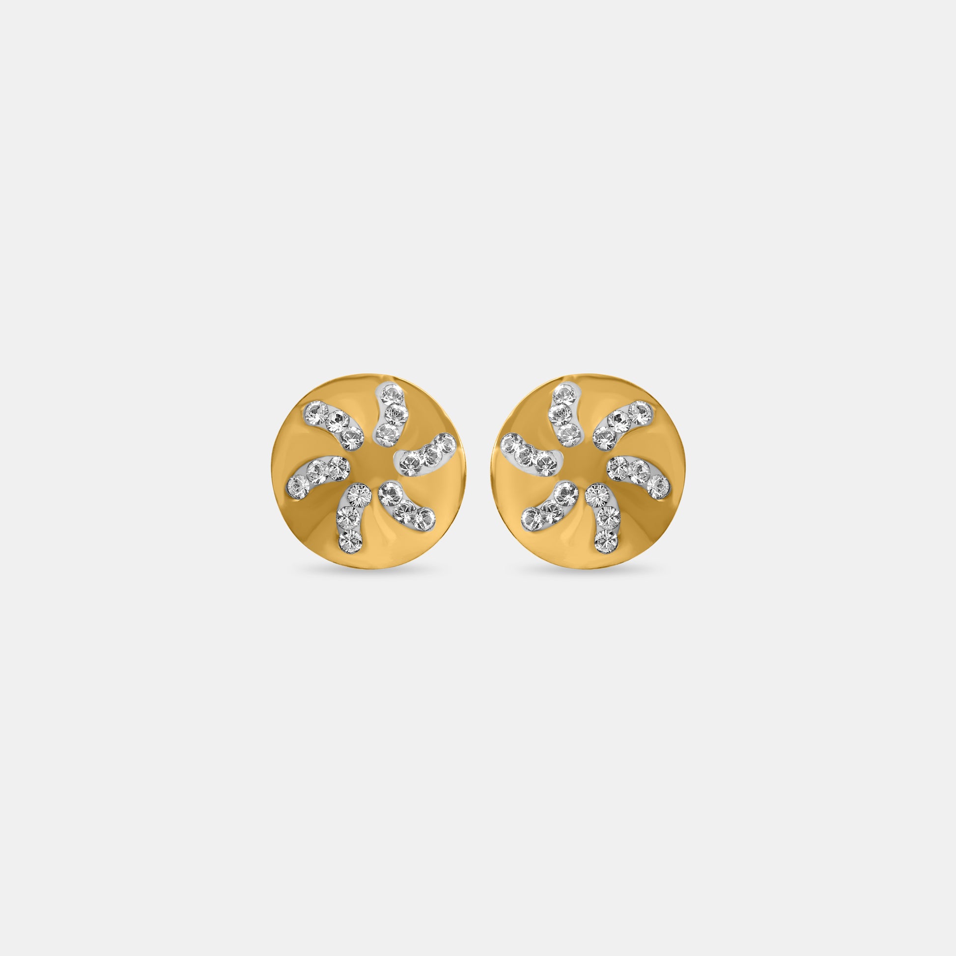 Golden Swirl Studs