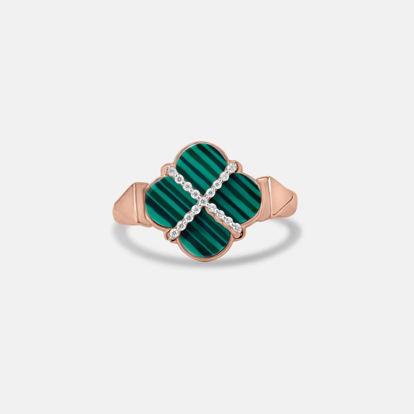 Green Crossroads Gold Ring
