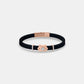 Hudson Black and Rose Gold Bracelet