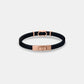 Hudson Black and Rose Gold Bracelet