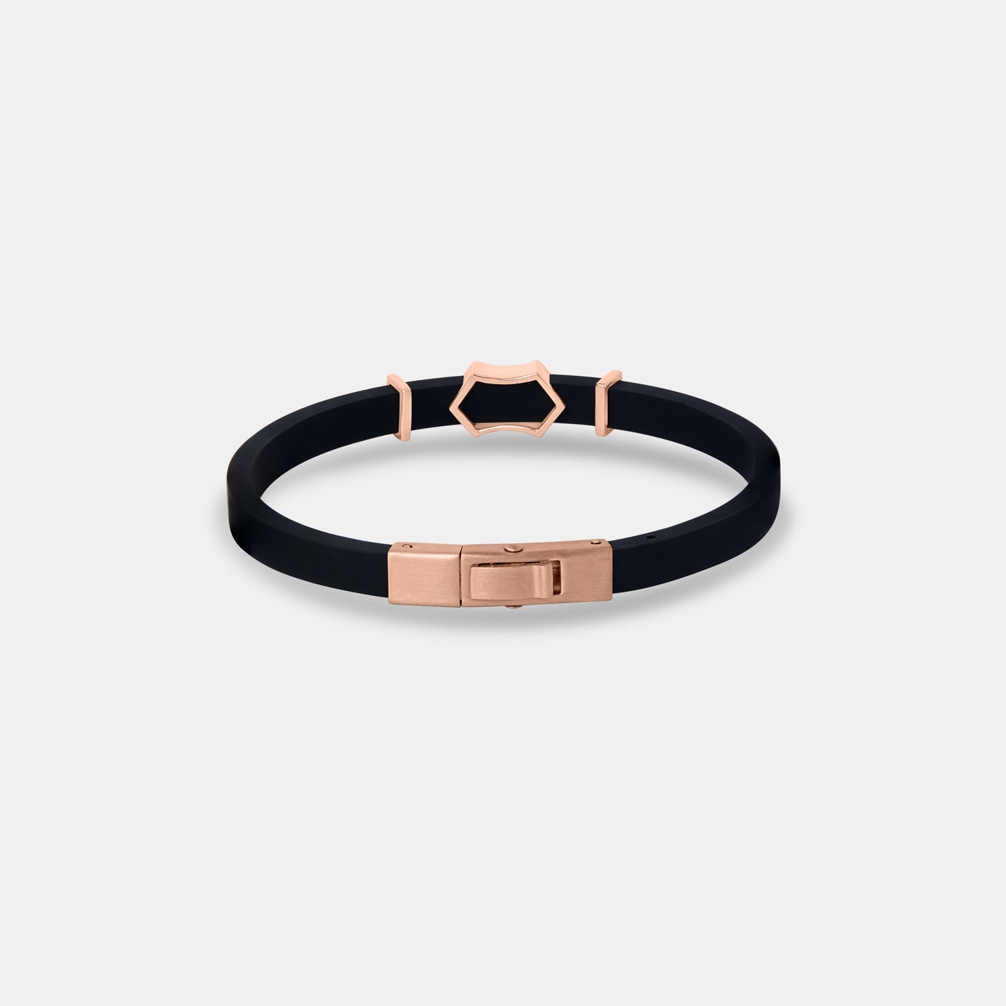 Hudson Black and Rose Gold Bracelet