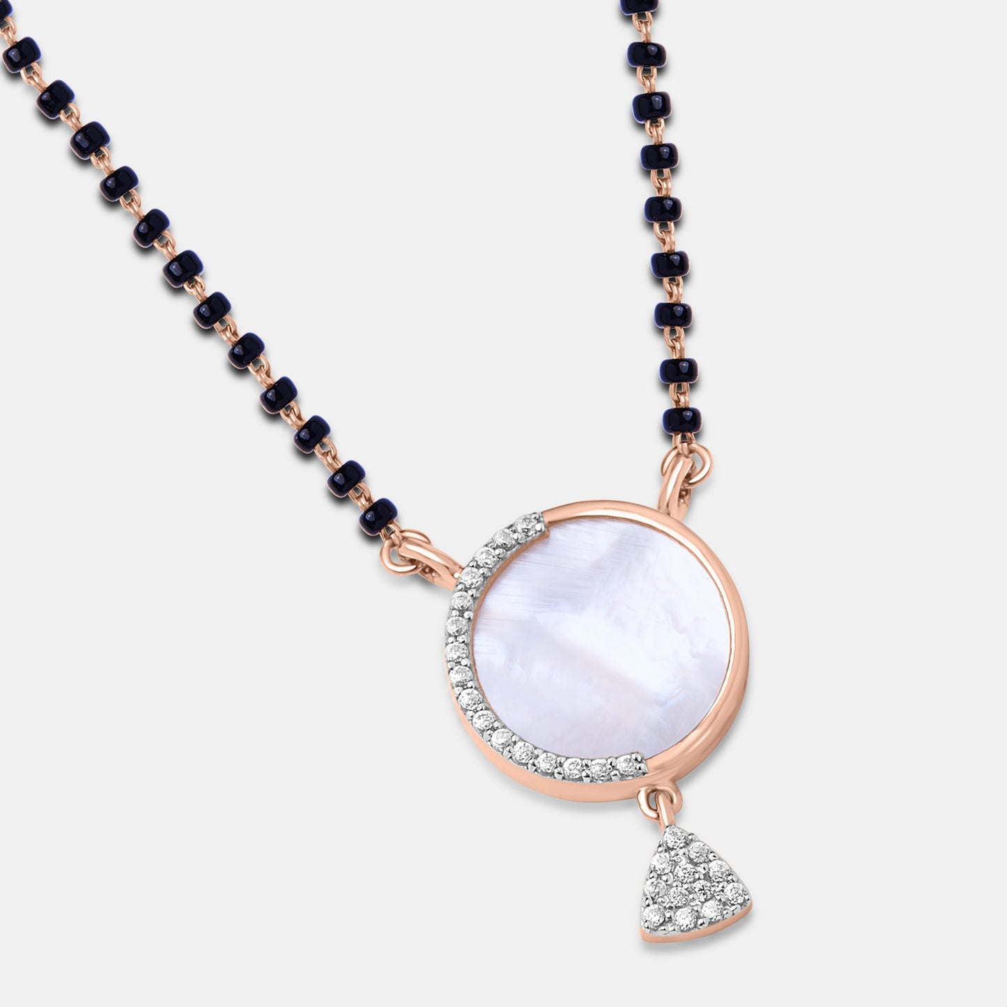 Iridescent Moon Diamond Mangalsutra Set
