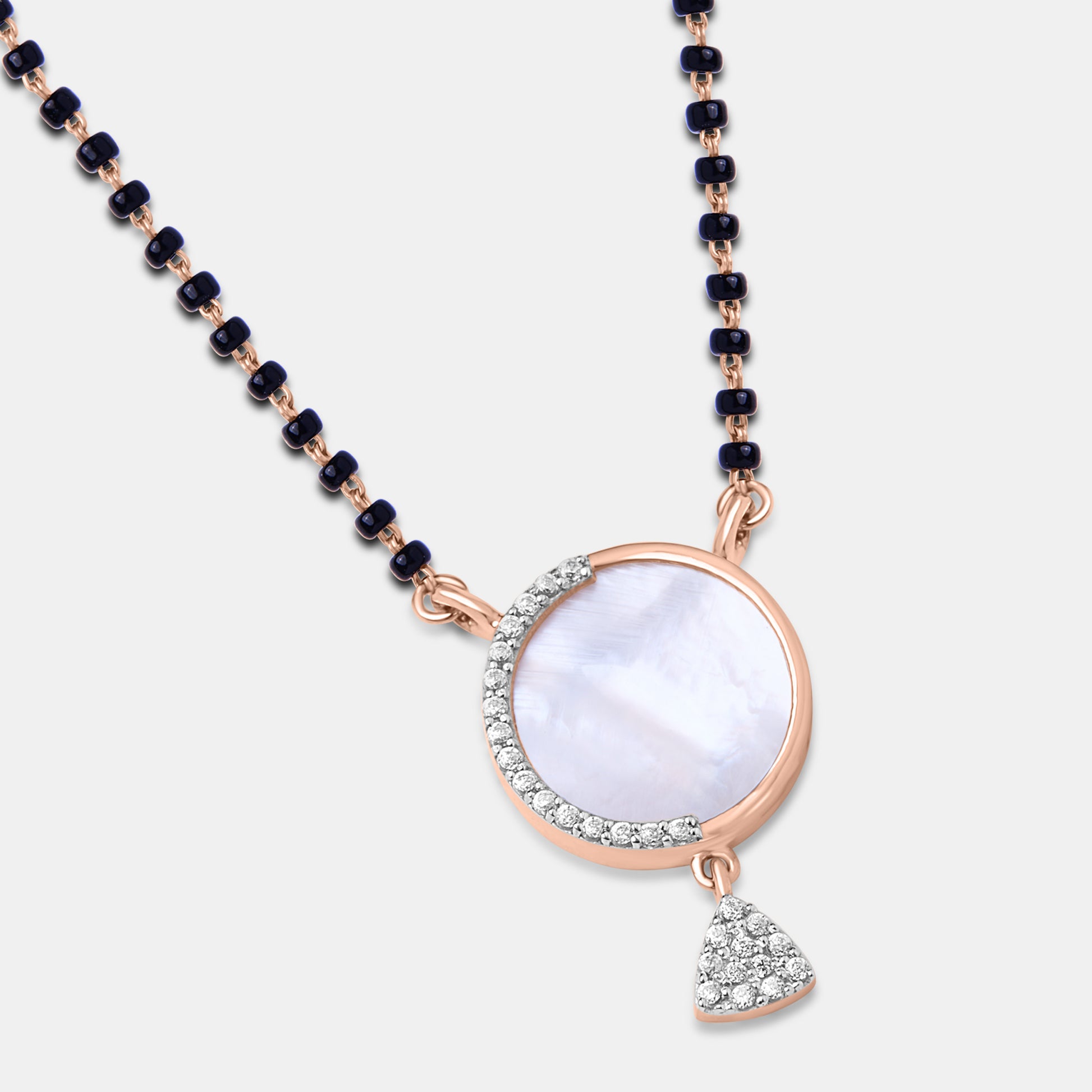 Iridescent Moon Diamond Mangalsutra Set