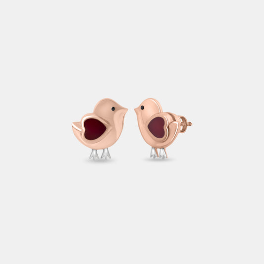 Lovebirds Whispers Studs