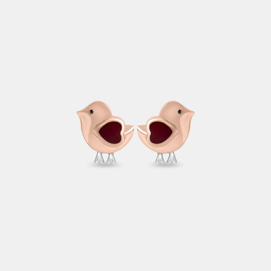Lovebirds Whispers Studs