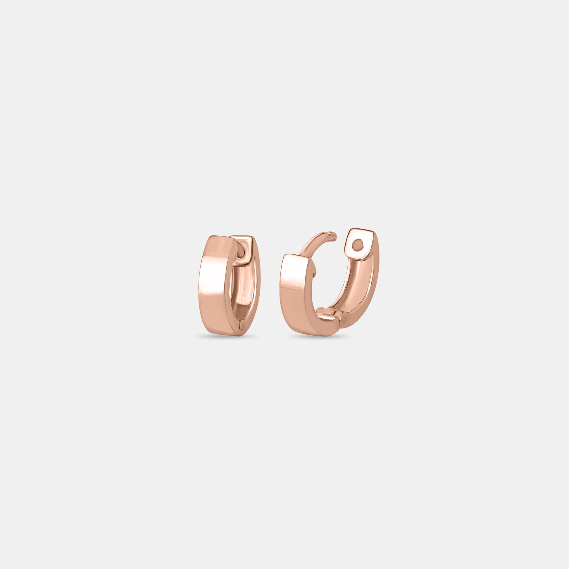 Luna Plain Rose Gold Huggies