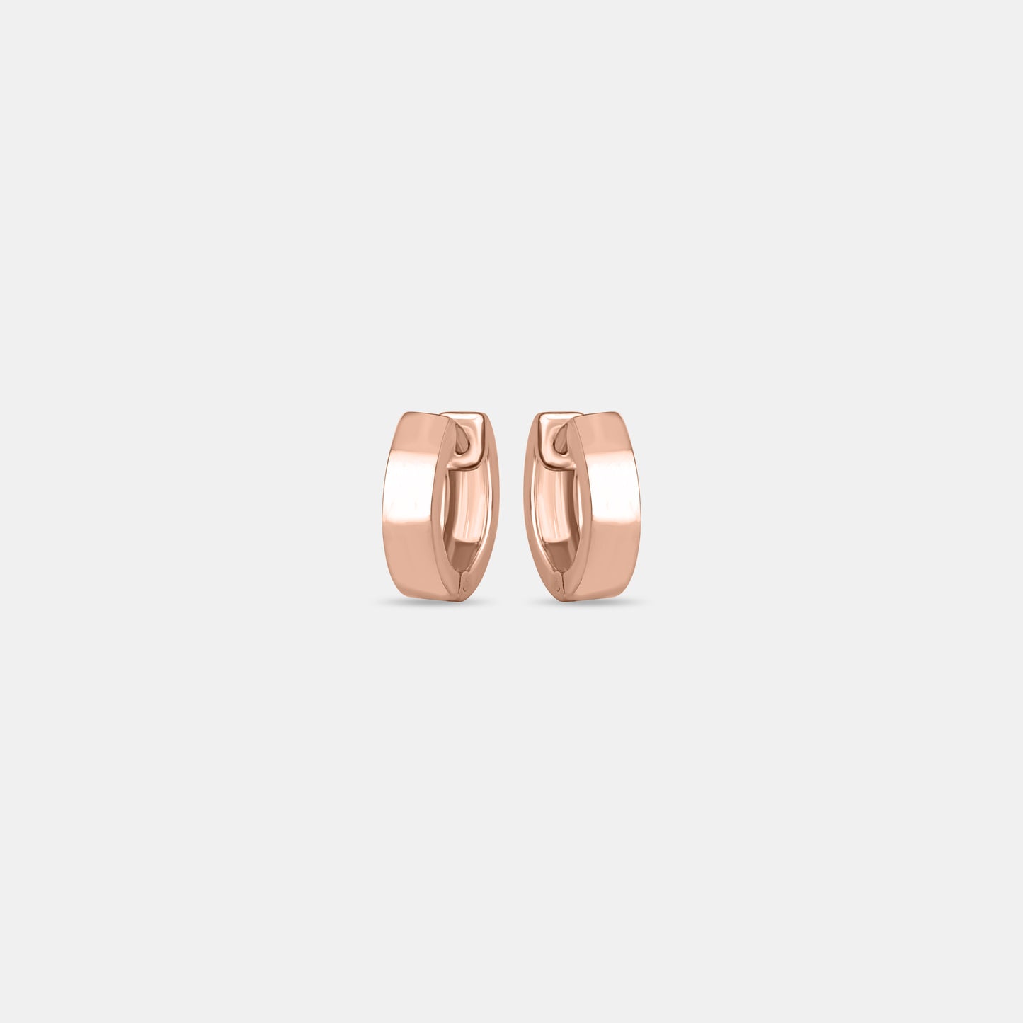 Luna Plain Rose Gold Huggies