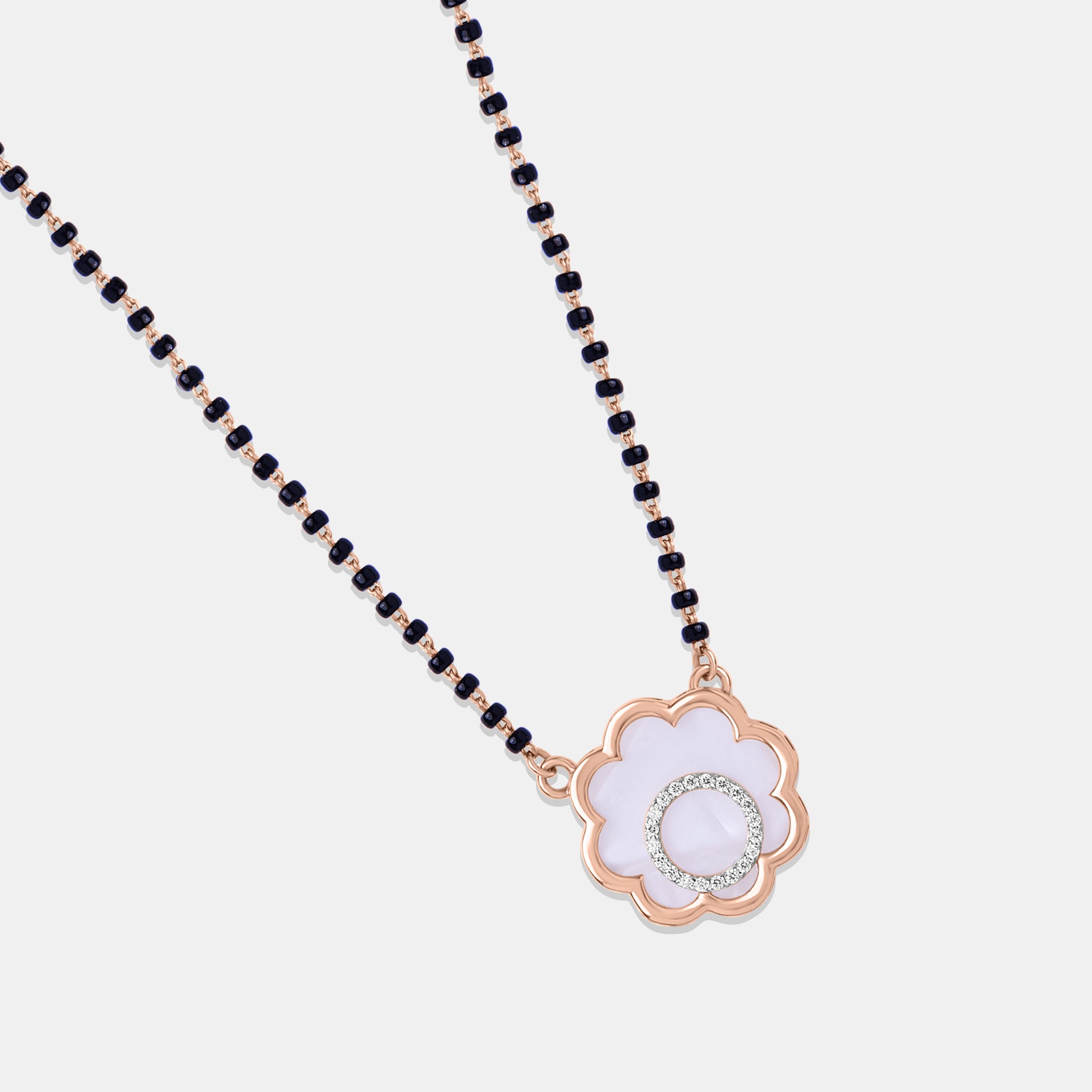Moonflower Charm Mangalsutra Set