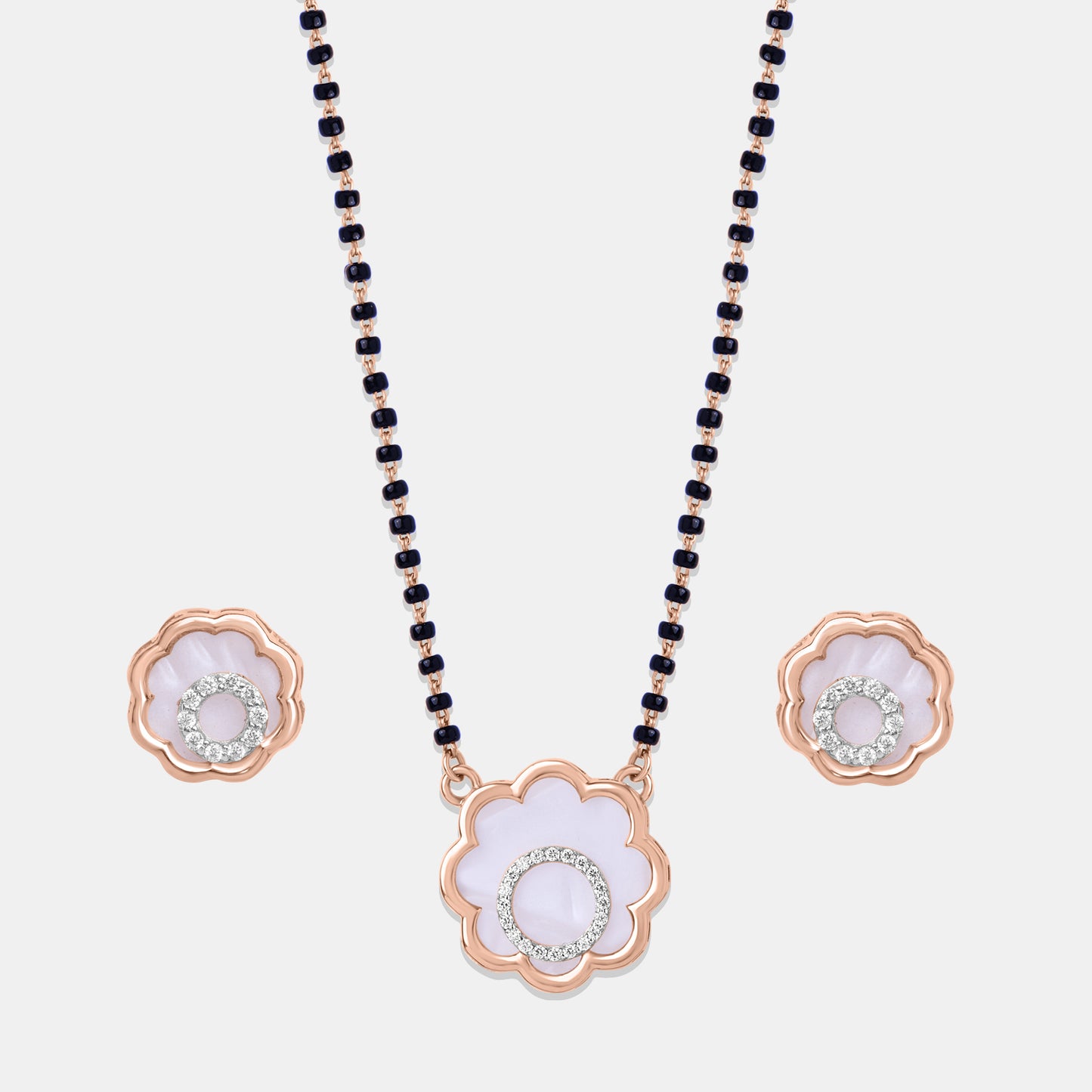 Moonflower Charm Mangalsutra Set