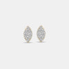 Navira Gold Marquise Diamond Studs