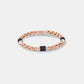 Onyx Edge Rose Gold Men's Bracelet