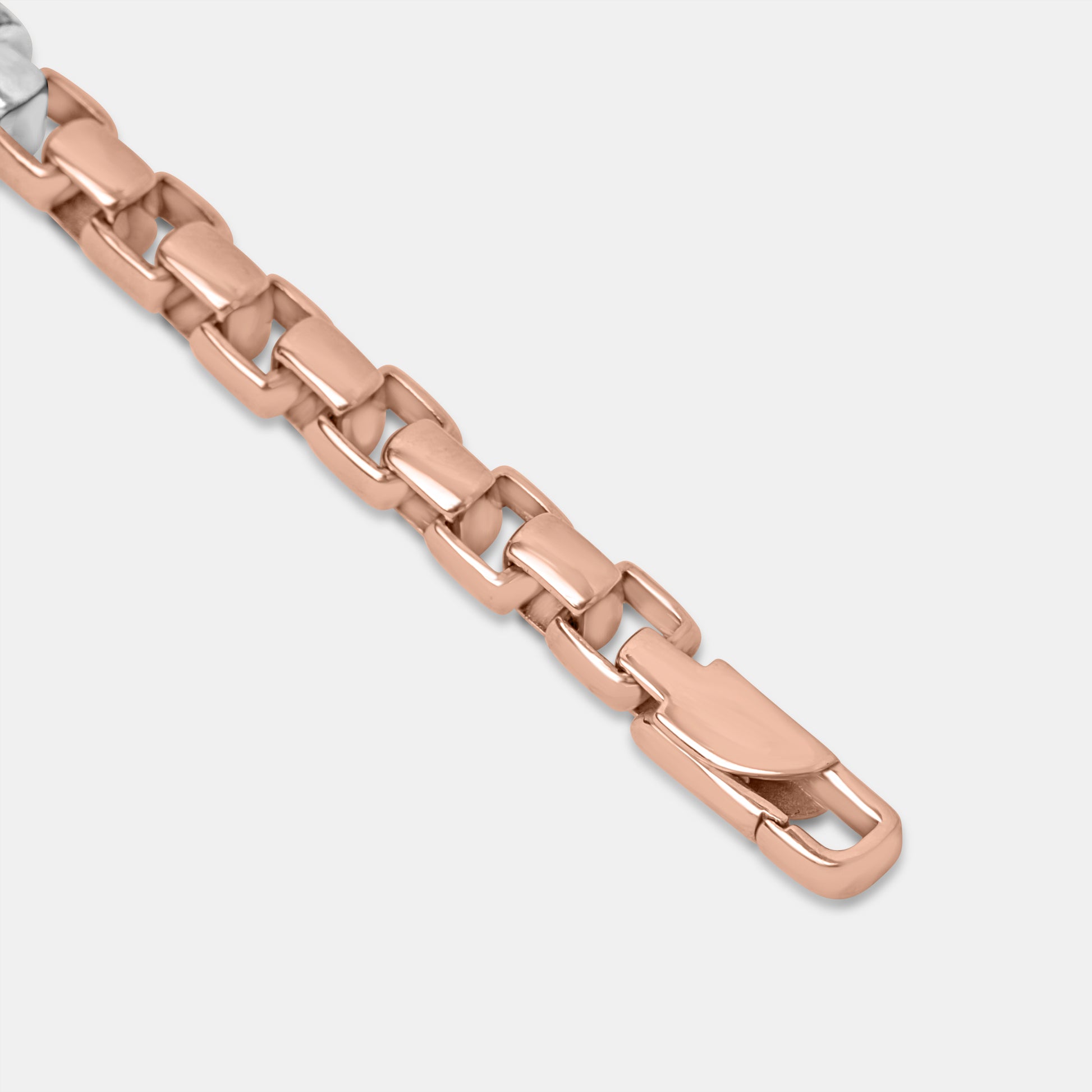 Onyx Edge Rose Gold Men's Bracelet