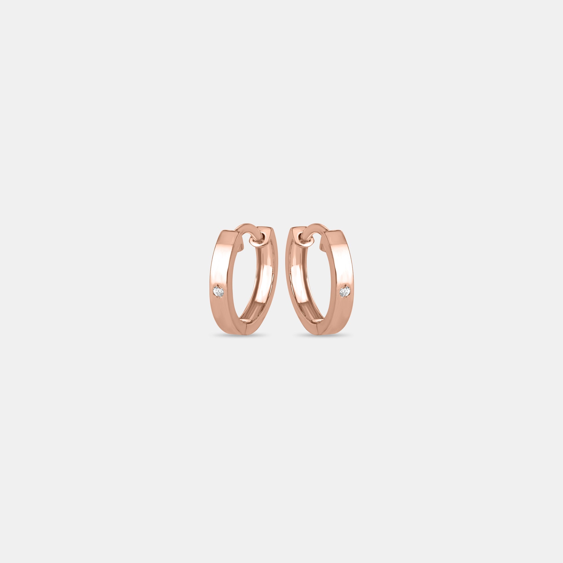 Orna Rose Gold Huggies