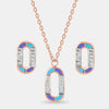 Pastel Link Sparkle Pendant Set