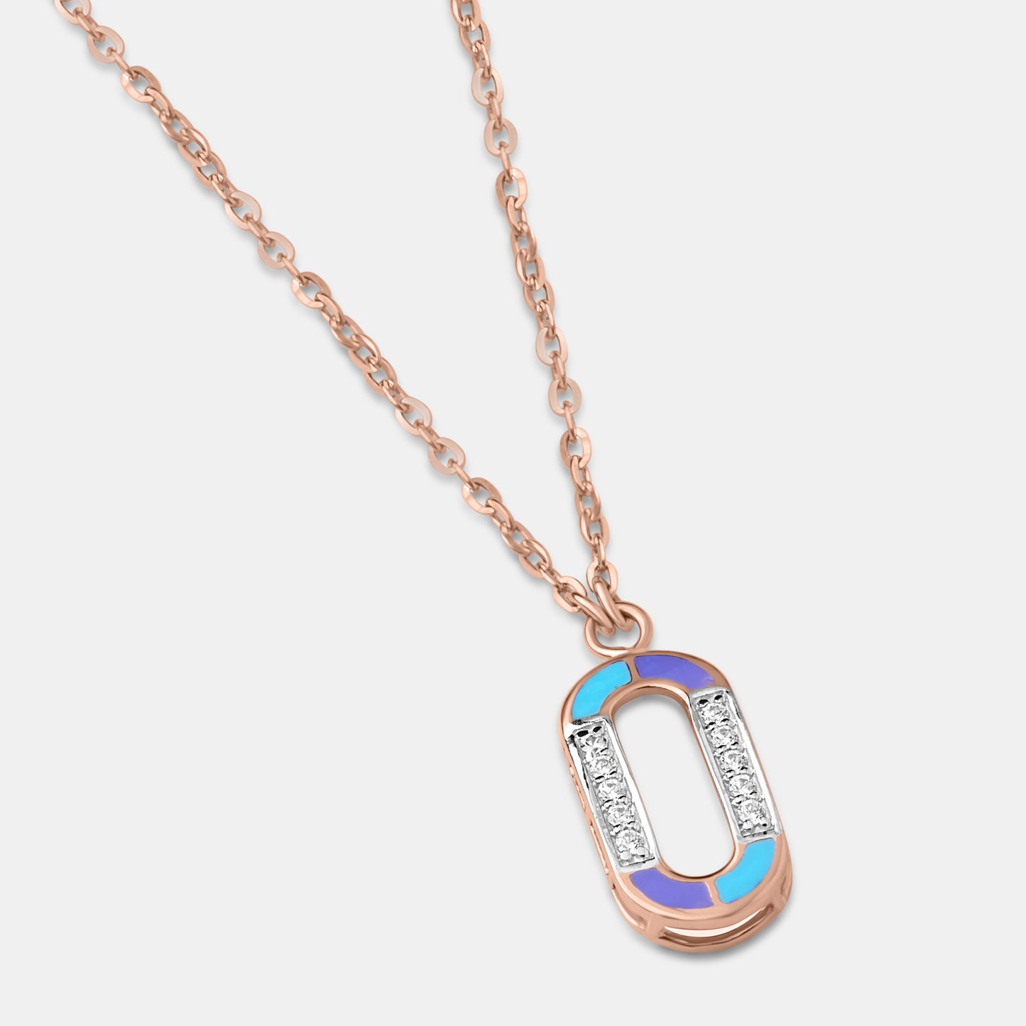 Pastel Link Sparkle Pendant Set