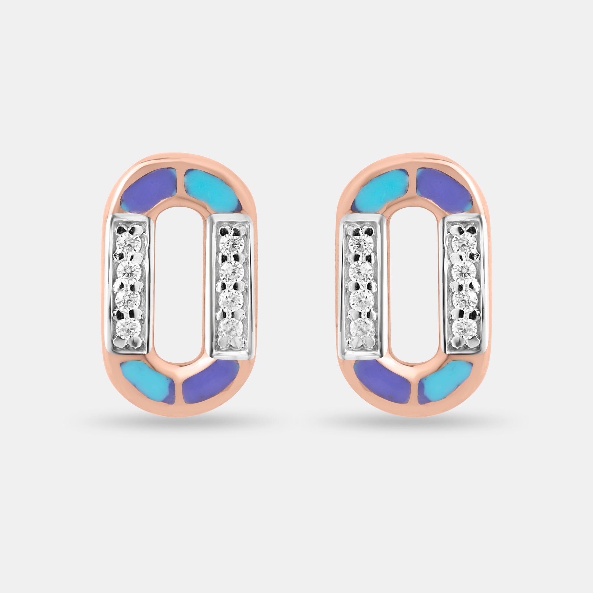 Pastel Link Sparkle Pendant Set