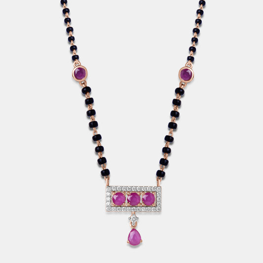 Pink Bling Mangalsutra