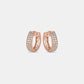 Rosara Shine Stone-studded Huggies