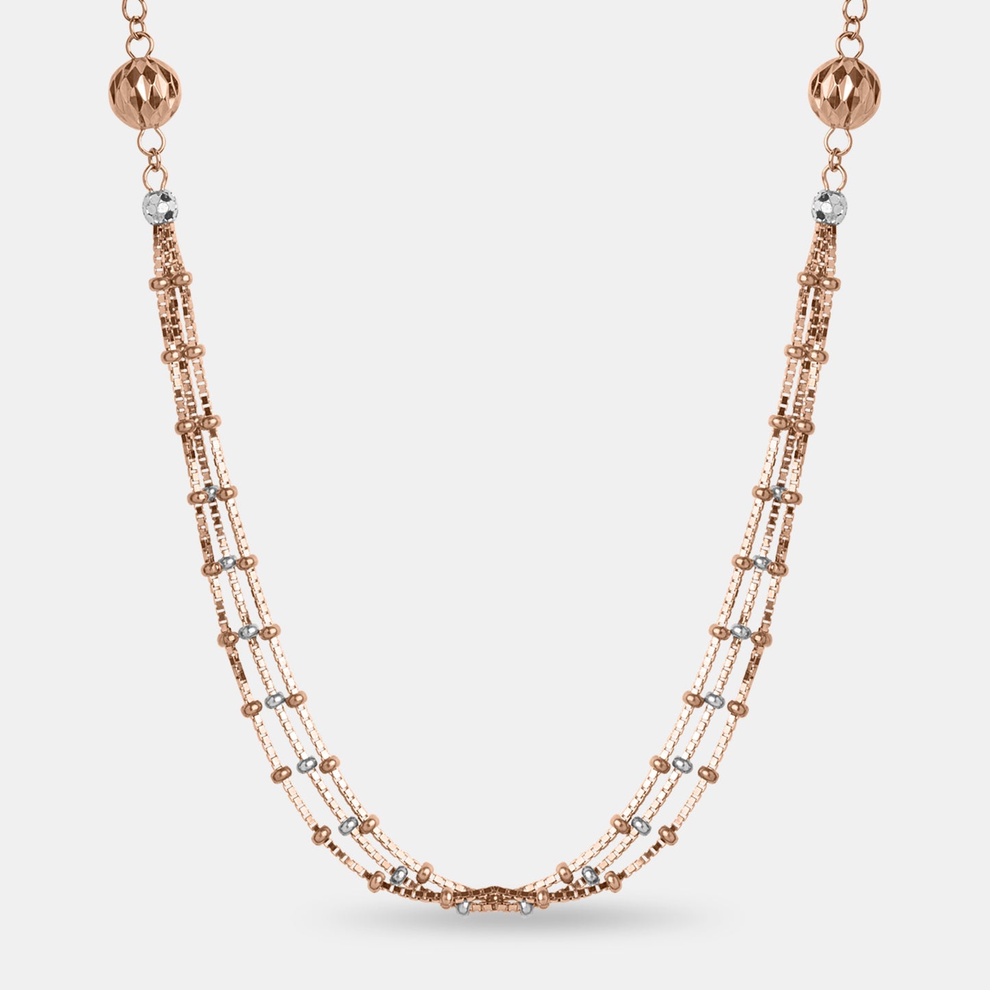 Rose Gold Orb Chain