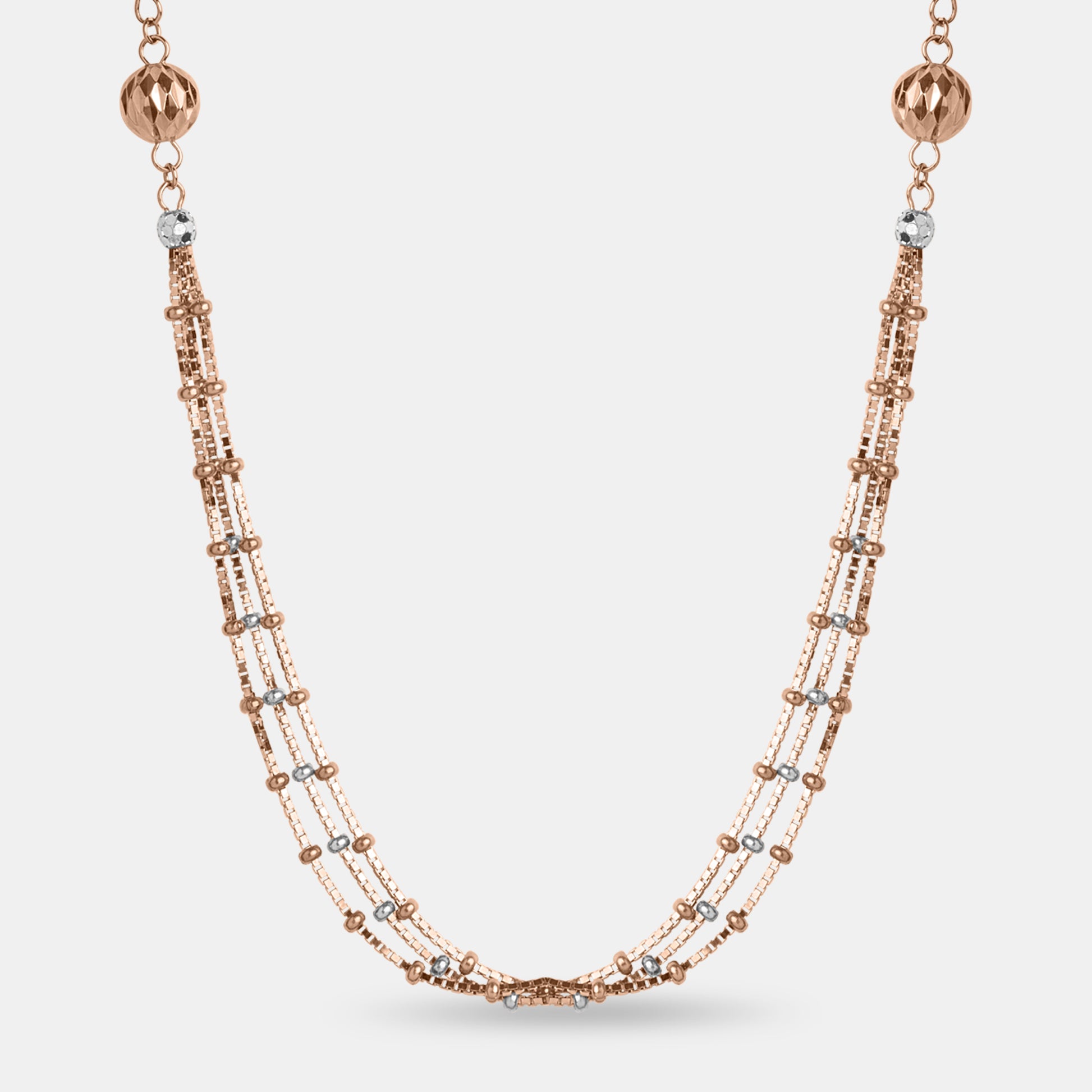 Rose Gold Orb Chain