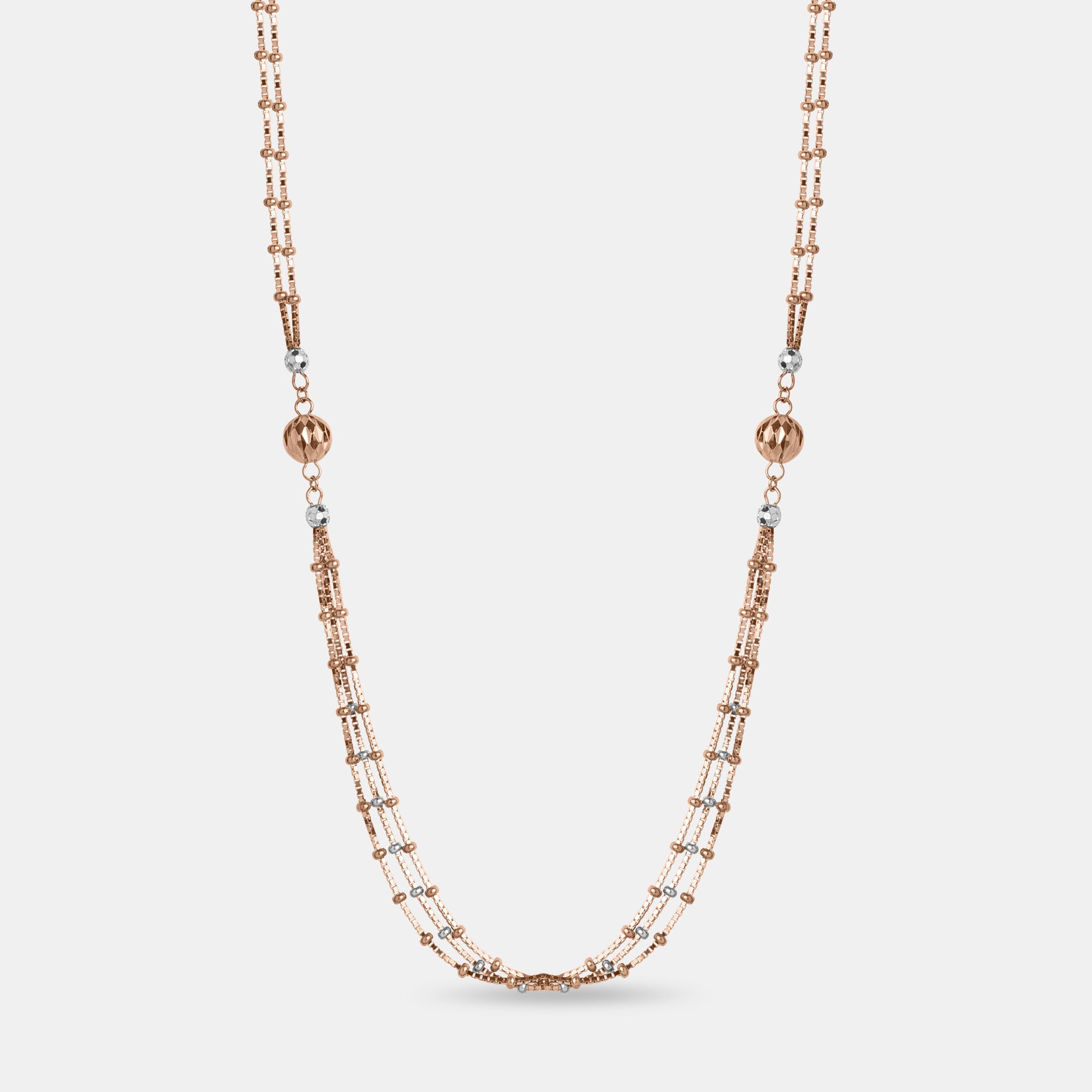 Rose Gold Orb Chain