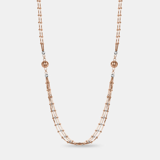 Rose Gold Orb Chain