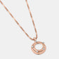 Rose Gold Orbit Sparkle Pendant Set