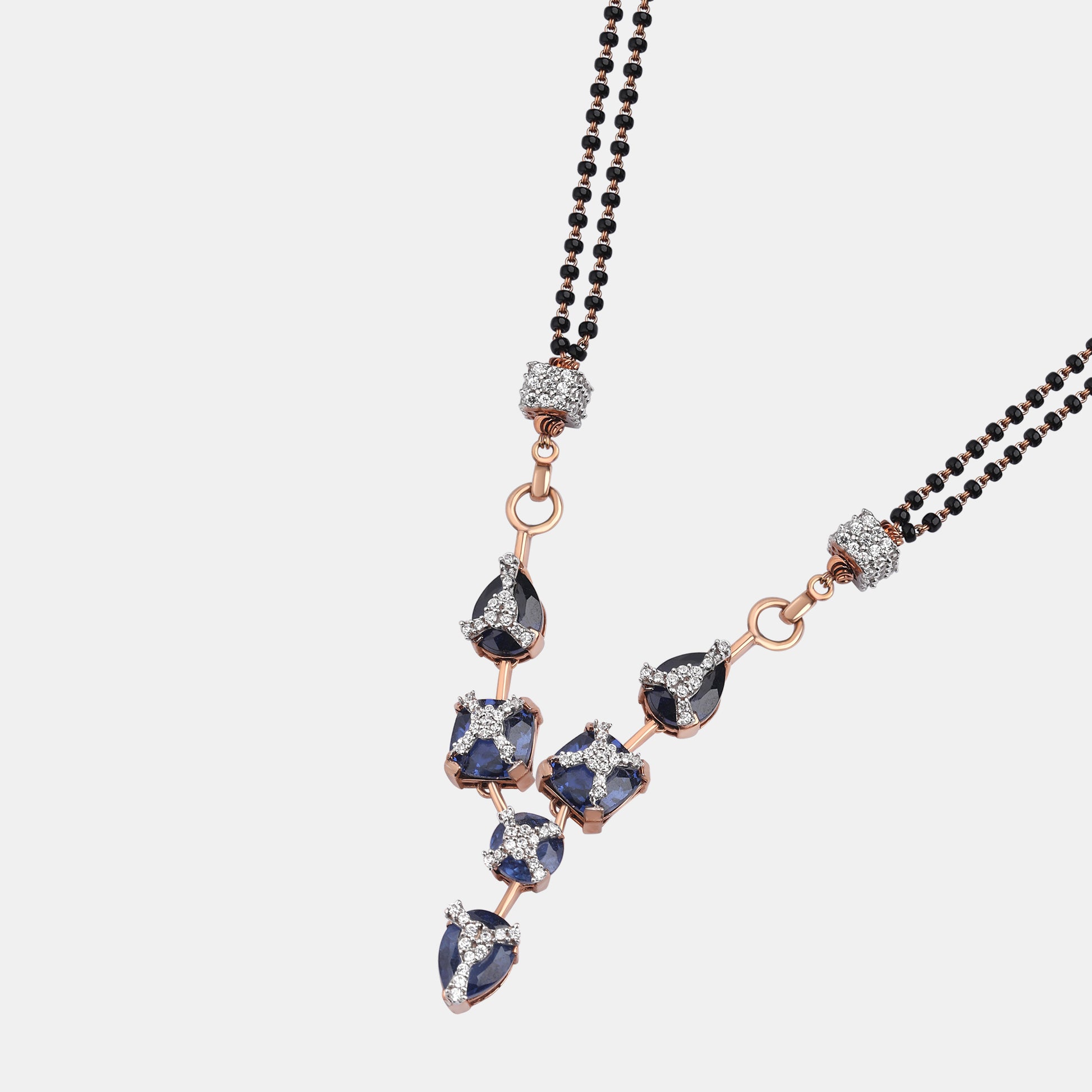 Sapphire Cascade Mangalsutra