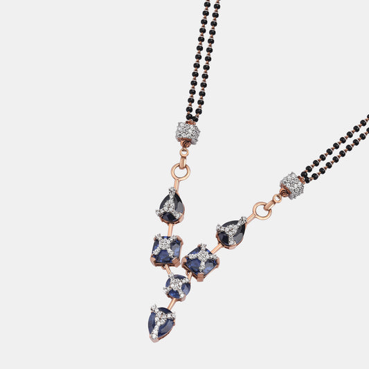 Sapphire Cascade Mangalsutra