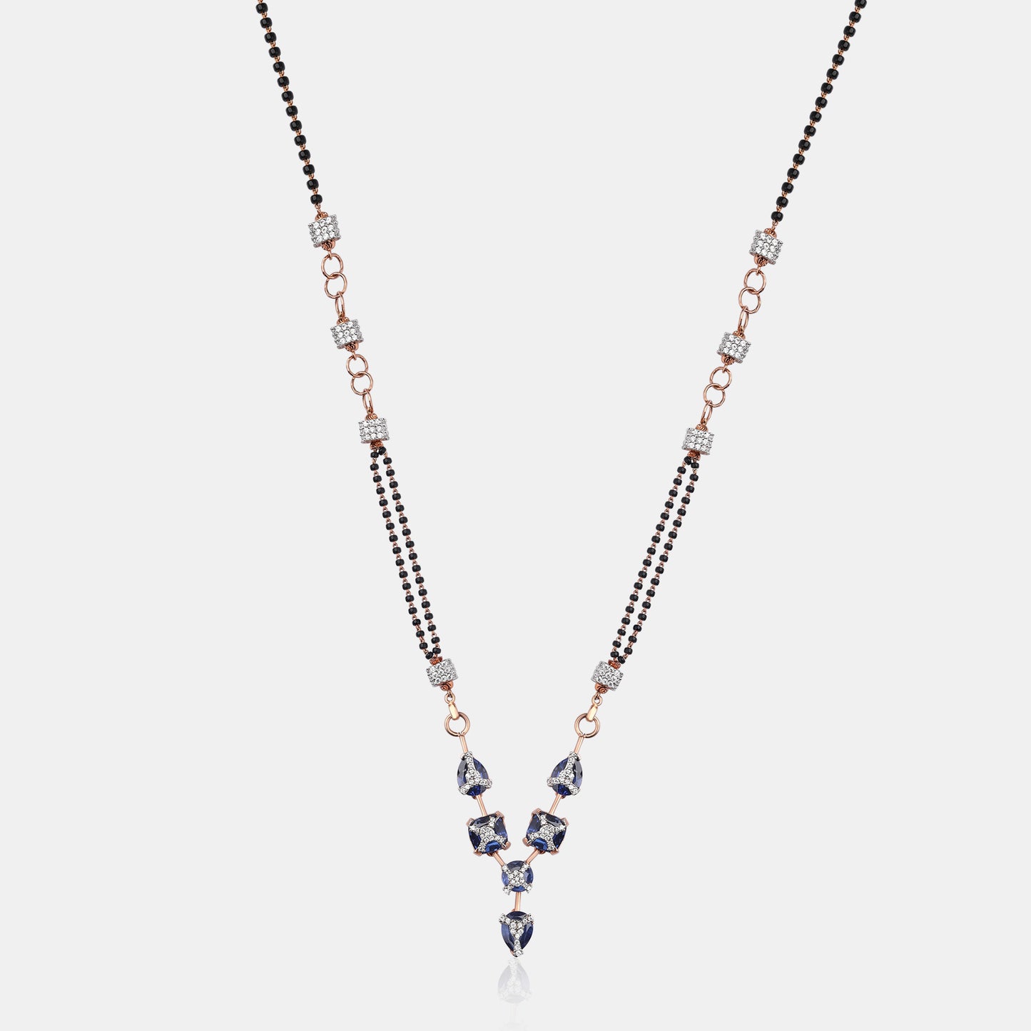 Sapphire Cascade Mangalsutra