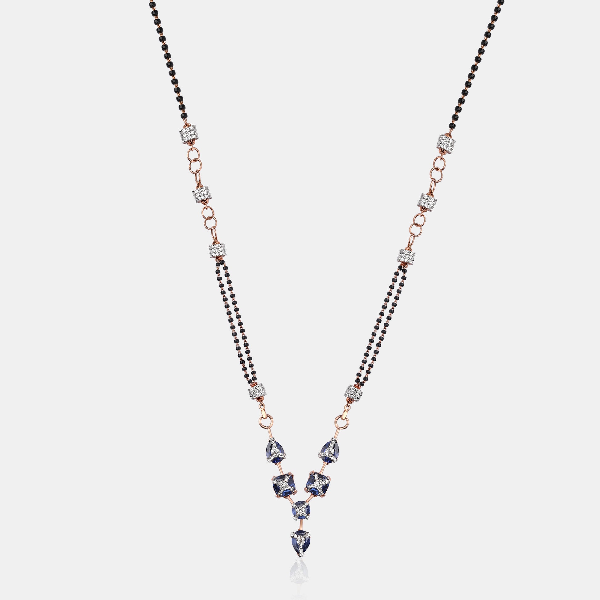 Sapphire Cascade Mangalsutra