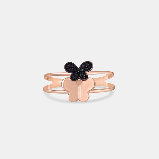 Shadow and Shine Flutter Gold Ring