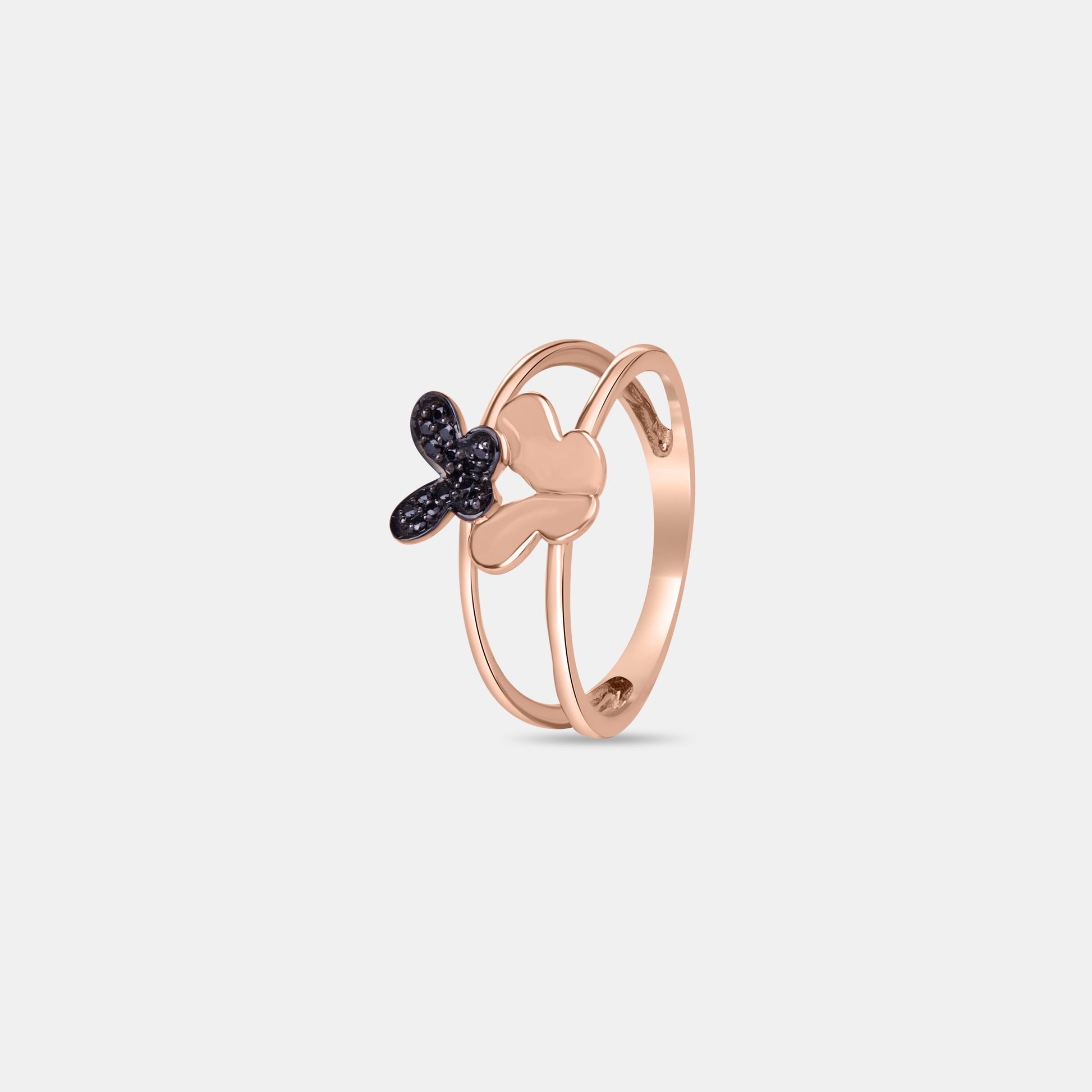 Shadow and Shine Flutter Gold Ring