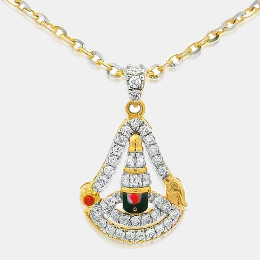 Shri Venkateswara Swamy Diamond Pendant