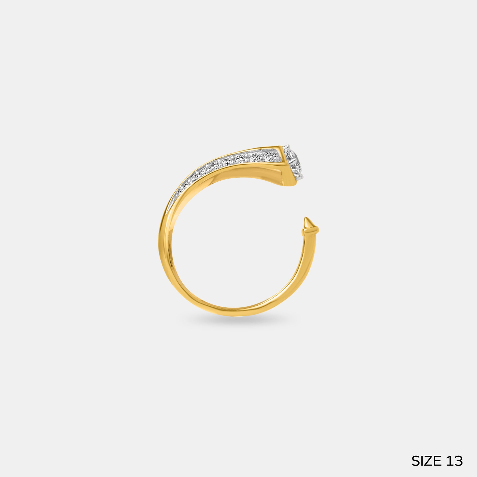 Split Shank Diamond Ring