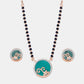 Teal Swirl Mangalsutra Set
