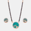 Teal Swirl Mangalsutra Set
